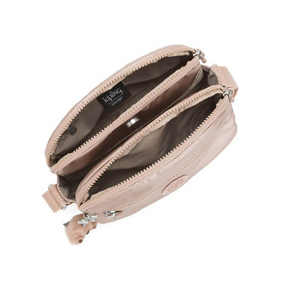 Sacs Crossbody Kipling Keefe Metallic Doré | FR 2031XY